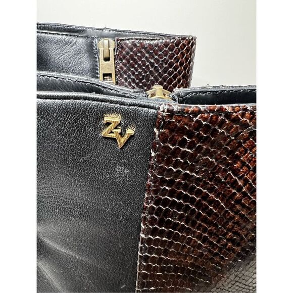 Zadig & Voltaire Women's Black Lena Mid Heel Leather Ankle Boots Size 40 NWOT - Picture 4 of 8